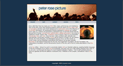 Desktop Screenshot of peterrosepicture.com