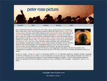 Tablet Screenshot of peterrosepicture.com